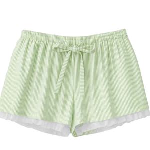 Shorts Casuales de Mujer de Alta Calidad, Tejido Acanalado con Ribete de Encaje, Cintura Elástica, Secado Rápido y Transpirables, al Mejor Precio al por Mayor - Product Image 5