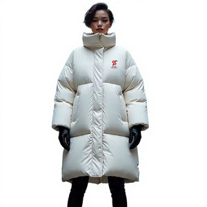 Doudoune longue matelassée pour femme, coupe intelligente, protection thermique et coupe-vent de qualité supérieure, poids lourd, style premium, protection optimale pour le trading - Product Image 1