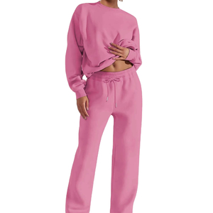 Sudadera con Capucha de Pana Casual para Mujer, Otoño-Invierno, Ajuste Holgado, para Entrenamiento y Running, Conjunto Largo, Cómodo y Elegante - Product Image 2