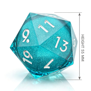 ลูกเต๋าเรซิ่นเหลวแบบทำมือ ลูกเต๋าหลายเหลี่ยมสำหรับเกม DND RPG - Product Image 4