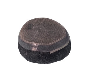 Australian Model Brazilian Remy Virgin Hair <b>Toupee</b> 50g-80g Machine Double Weft Wig Protheses TAZ HAIR Dreadlocs Natural Wave - Product Image 2