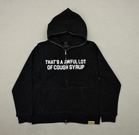 Sweat-shirts pour hommes de haute qualité, 100% coton, style streetwear, tendance hiver, effet délavé à l'acide, motif 'Thats Awful Lot Of Cough Syrup', vente en gros