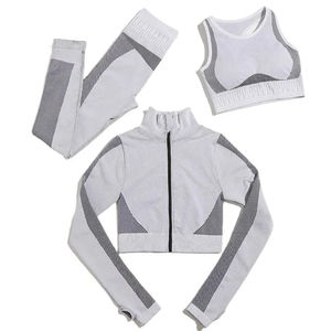 Ensemble de yoga 2 pièces sans couture pour femmes Gym Training Fitness Activewear Set - Product Image 6