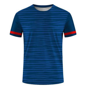 Unisex Soccer Jersey Football <b>Tshirt</b> OEM Service Name Printing Summer 100% <b>Polyester</b> Quick Dry Breathable - Product Image 2