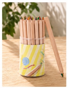 Lápices de Colores Simbalion de Grado Artístico, 4 Colores, Núcleo Jumbo, Certificación EN71, Juego de 40 Piezas en Tambor, Minas Suaves de Alta Calidad - Product Image 1