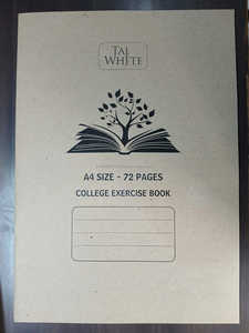 Carnet en kraft naturel, écologique, cahier d'exercices pour étudiants, design simple, cahier d'écriture - Product Image 6