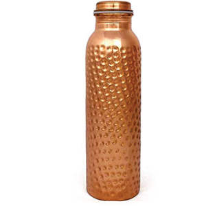 Bouteille d'eau écologique en cuivre pur, imprimé mosaïque, anti-fuite, bouteille ayurvédique pour la santé, 1000 ml, récipient artisanal, cadeaux d'affaires - Product Image 4