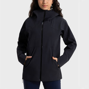 Veste d'hiver légère à capuche pour femme, imperméable, coupe-vent, veste de sport zippée, respirante, vêtements de randonnée en plein air - Product Image 4