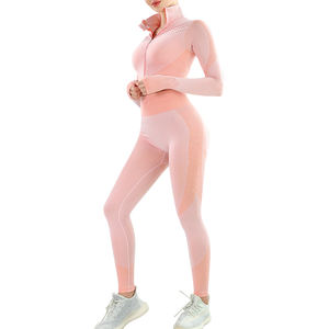 ชุดโยคะลายสก็อต GAF ผลิตจากผ้าสแปนเด็กซ์/โพลีเอสเตอร์ เป็นมิตรต่อสิ่งแวดล้อม รุ่นใหม่ล่าสุด ระบายอากาศได้ดี ดีไซน์สวยงาม รองรับแรงกระแทกสูง ชุดออกกำลังกายสองชิ้น - Product Image 5