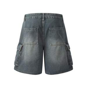 Nouveaux shorts d'été en gros pour hommes et shorts en jean à manches courtes avec logo personnalisé tendance - Product Image 4