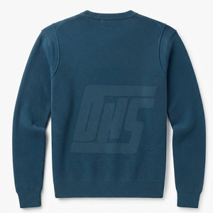 Pull décontracté pour homme en maille chaude, tissu doux, vêtement d'hiver décontracté, coupe confortable, poignets et ourlet côtelés - Product Image 2