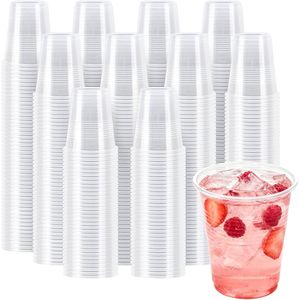 Confezione da 100 Bicchieri Monouso in Plastica Trasparente da 150 ml, Bicchieri per Cocktail in PP per Feste e Matrimoni - Product Image 1