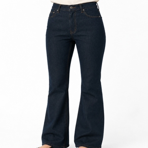 Jeans en denim pour femmes, couleur unie, coupe large, respirant, vintage, élégant, confortable, tendance, style ample de qualité supérieure, mode urbaine moderne - Product Image 5