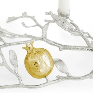 Venta de Fábrica: Candelabro de Aluminio con Ramas y Decoración de Granada Dorada para Navidad y Hogar - Product Image 4