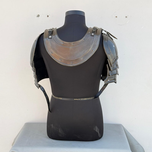 Hombreras de Guerrero Medievales Negras con Gorgeta, Conjunto de Armadura de Acero, Disfraz de Cosplay, Equipo de Interpretación Histórica - Product Image 4