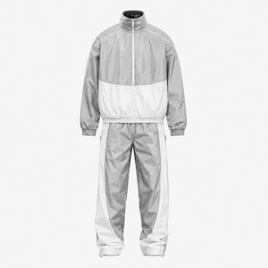 Unisex Lightweight <b>Polyester</b> <b>Tracksuit</b> Set Color Blocking Sporty Full Length Zipper Fly Side Pockets Spring Adult Breathable - Product Image 1
