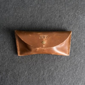 Genuine Leather <b>Reading</b> <b>Glasses</b> Case Slim Fit Eyewear Protector Manufacturer Direct Export LGC-0013 - Product Image 5