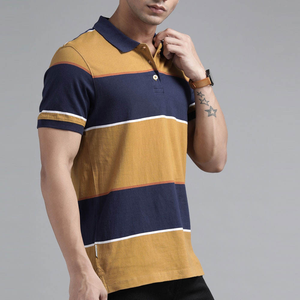 Polo en piqué de coton pour homme, coupe ajustée, extensible, confortable, tissu de qualité supérieure, polo de luxe en coton mercerisé pour homme - Product Image 5
