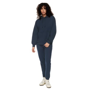 Sweat à capuche chaud en polaire pour femme, vêtement décontracté en coton pur, Logo personnalisable, 100% - Product Image 4