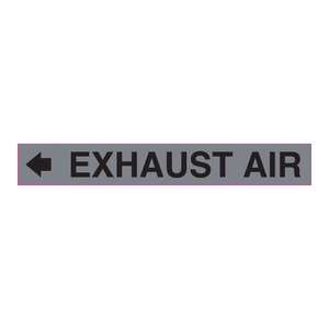 กาวติดป้ายท่อระบายอากาศ Brady Exhaust Air Plenum Duct ขนาด 2.25 x 16 นิ้ว สำหรับท่อ HVAC - Product Image 2