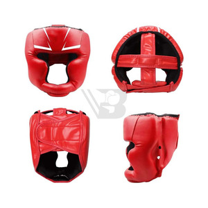Protège-tête en cuir de haute qualité à double visière pour la boxe, le MMA, les arts martiaux et l'équitation, avec protection renforcée, design durable et respirant - Product Image 2