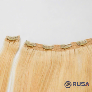 ผมต่อแบบคลิปอิน RUSA ผมแท้เวอร์จินเวียดนาม เรมี่ ปลายผมเต็มสีน้ำตาล แบบเย็บสองชั้น ความยาว 10-34 นิ้ว - Product Image 5