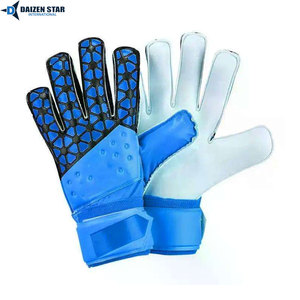 Gants de gardien de but haute durabilité et respirants avec fermeture auto-agrippante, paume en latex antidérapante et protection des doigts et du pouce pour le football - Product Image 5