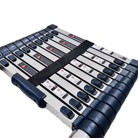 Échelle télescopique multifonctionnelle en acier inoxydable, échelle d'ingénierie, échelle pliante