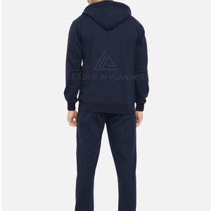 Latest Design Winter Men's <b>Tracksuit</b> Set Causal Long Sleeve Black Color <b>Plain</b> <b>Tracksuit</b> For Sale - Product Image 4