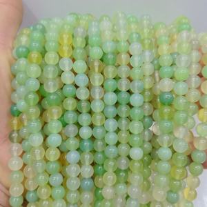 Perles en Agate Naturelle en Gros, 6mm, 8mm, 10mm, Pierres Semi-Précieuses en Vrac pour la Fabrication de Bijoux - Product Image 1