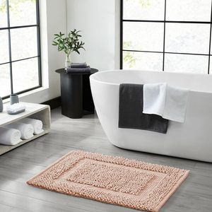 100% Cotton <b>Chenille</b> Loop Handmade Bath Mat Non Slip Absorbent Luxury Bathroom <b>Rug</b> - Product Image 2