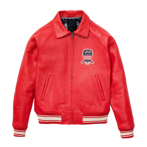 OEM Manufacturing Avirex <b>Leather</b> <b>Jackets</b> Custom Brand <b>Men's</b> Avirex <b>Leather</b> <b>Jackets</b> Customized Winter Clothing <b>Men</b> Avirex <b>Jackets</b> - Product Image 2