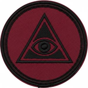 Parche Masónico de Escuadra y Compás, Azul Marino Suave, Bordado, Insignia de la Francmasonería, Emblema para Uniforme Ritual - Product Image 4