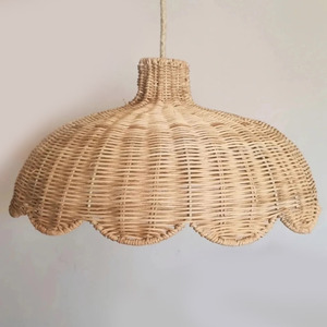 Lampes suspendues en rotin, décoration de chambre pour bébé et enfant en bas âge, abat-jour naturel de la plus haute qualité - Product Image 2