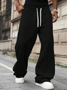 Classic Grey Performance <b>Trousers</b> for Men Gym Training <b>Trousers</b> Comfortable Zipper Pocket Men's Double Waist <b>Trousers</b> Custom - Product Image 3