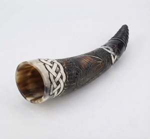 Corne de buffle écologique haut de gamme, faite à la main, design guerrier viking nordique, cadeau, vaisselle REHMAN CRAFT Uttar Pradesh, pas cher - Product Image 1