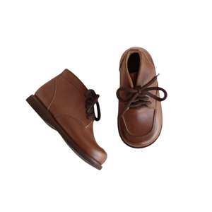 Chaussures pour enfants de 8 ans, garçon, unisexe, bout rond, cuir véritable, fabricant, vente en gros - Product Image 4