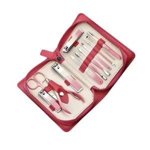 Classic 10 in 1 Nail <b>Kit</b> with Stainless Steel Tools Professional Portable <b>Manicure</b> Set in Red Bag for Adult Use - Product Image 1
