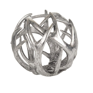 Sculpture de disque en métal style moderne effet soleil, sur support, en aluminium argenté, pièce décorative de table pour salon, bureau, bureau à domicile - Product Image 6