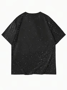 Nueva Camiseta Personalizada con Pedrería de Estrellas para Hombre, Estilo Urbano, con Gráficos de Cristal, Fabricante OEM Geo Brothers - Product Image 3