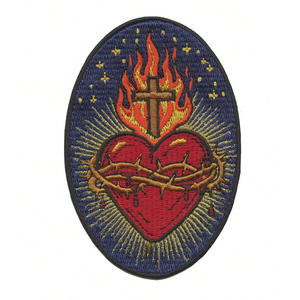 Parche de tela bordado con logotipo personalizado para ropa, sombreros, bolsos, suministro al por mayor de fábrica - Product Image 6