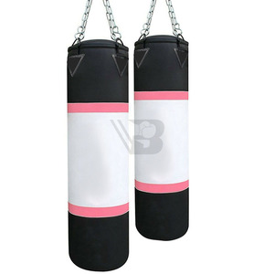 Sac de frappe lourd professionnel pour boxe et MMA, toutes tailles, plusieurs couleurs, en cuir, rempli de sable, équipement d'entraînement pour salle de sport et fitness - Product Image 3