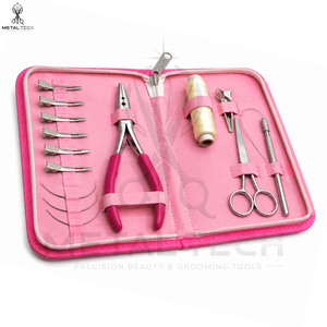 Servicio OEM ODM, Kit Profesional de Extensiones de Cabello Rosa para Estilistas, con Estuche Organizador Portátil para Salón y Precio al por Mayor - Product Image 3