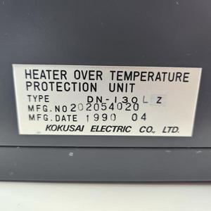 อุปกรณ์ป้องกันความร้อนเกินพิกัด Kokusai DN-130LZ - อุปกรณ์และอะไหล่เซมิคอนดักเตอร์ระดับโลกที่เชื่อถือได้ - Product Image 2