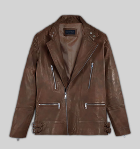 Chaqueta de Cuero Nueva Colección, Resistente al Viento, para Hombre y Mujer, Estilos Personalizados, Charlotte Burnt, Múltiples Colores, 2026 - Product Image 1