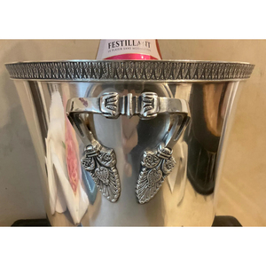 New Elegant Style Stainless Steel Metal Round Shape Golden Antique Finished <b>Ice</b> Bucket Used Home and Hotels Accessories Supplies - Product Image 3