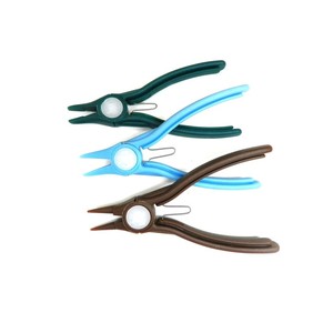 Jeu de 3 pinces en nylon, à bout rond, à bec plat, entièrement en plastique, non-marquant, non-métallique, pour la fabrication de bijoux, ZetomedPro - Product Image 1