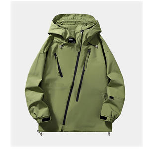 เสื้อกันลมแบบสองด้านที่สามารถพลิกกลับด้านได้ |   เสื้อแจ็คเก็ตมีฮู้ดแบบใส่ได้สองแบบ |   เสื้อโค้ทกันลมอเนกประสงค์สำหรับการเดินทาง - Product Image 3