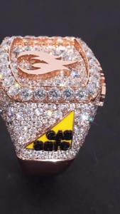 Anillo Hip Hop con Incrustaciones de Diamantes |   Diamante Moissanite D VVS |   Plata de Ley 925 |   Certificado por GRA |   Anillo de Compromiso de Lujo Personalizado - Product Image 2