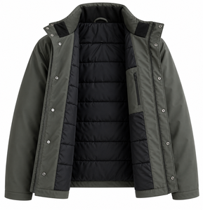 <b>Men's</b> <b>Lightweight</b> Stand Collar Windbreaker <b>Jacket</b> Regular Fit Full Zip Shell Coat with Side Pockets Custom Logo OEM Outerwear - Product Image 3